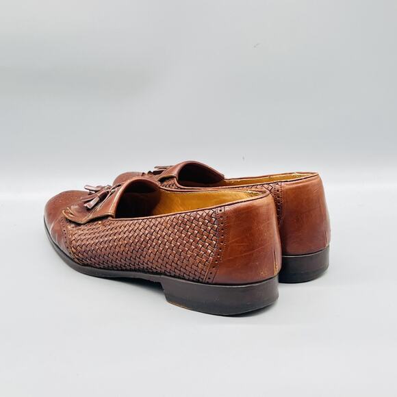 Mezlan Shoes Mens 10.5 Brown Leather Cozumel Kiltie Tassel Loafers Dress Brogue main image 8